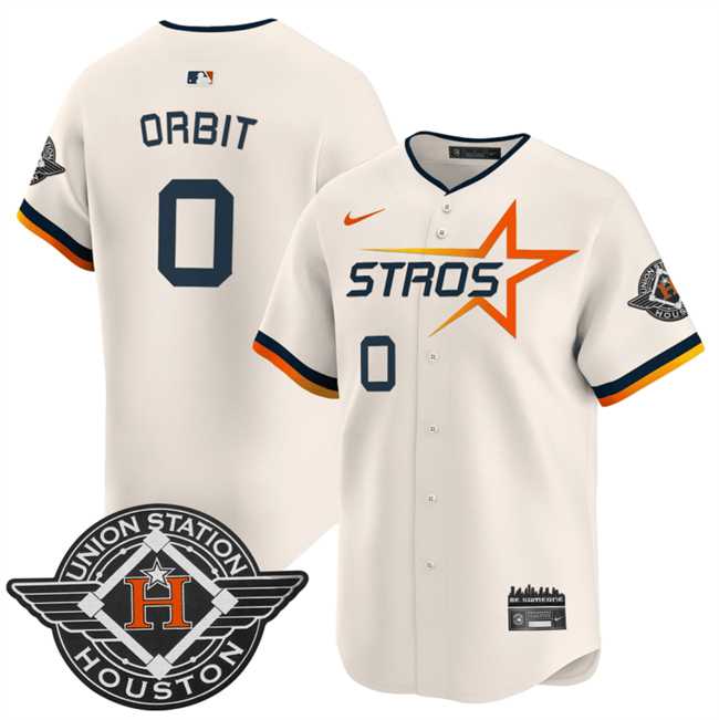Mens Houston Astros #0 Kaleb Ort Cream 2025 City Connect Limited Stitched Jersey Dzhi